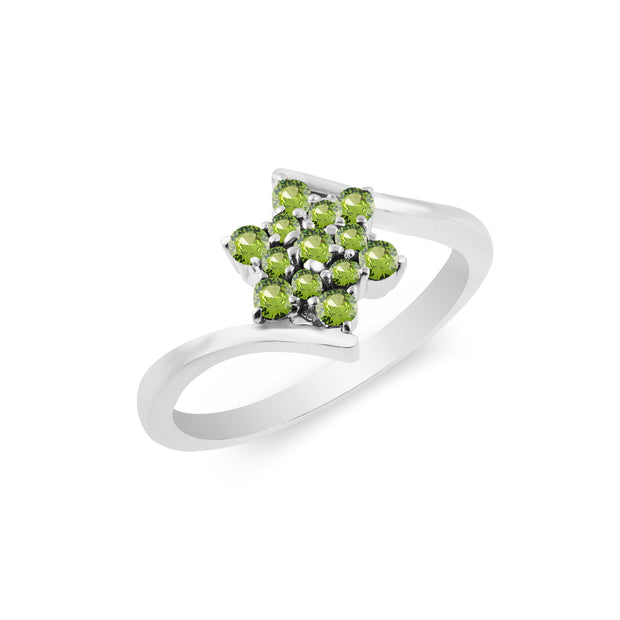 Peridot Gemstone Solid 925 Sterling Silver Ring