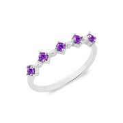 Amethyst Gemstone Solid 925 Sterling Silver Ring