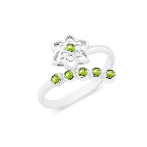 Peridot Gemstone Solid 925 Sterling Silver Ring