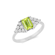 Peridot Gemstone Solid 925 Sterling Silver Ring