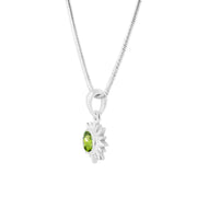 Peridot Gemstone Solid 925 Sterling Silver Pendant