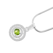 Peridot Gemstone Solid 925 Sterling Silver Pendant