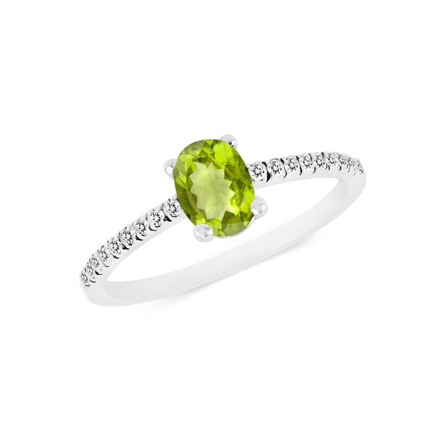 Peridot Gemstone Solid 925 Sterling Silver Ring