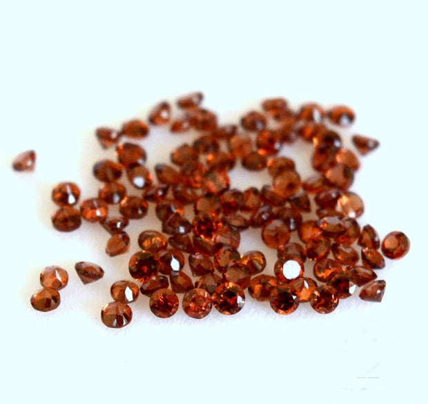 Natural Garnet 2.5 MM Round Cut Loose Gemstone