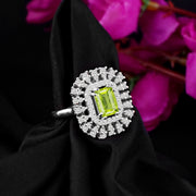 Peridot Gemstone Solid 925 Sterling Silver Ring