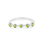 Peridot Gemstone Solid 925 Sterling Silver Ring