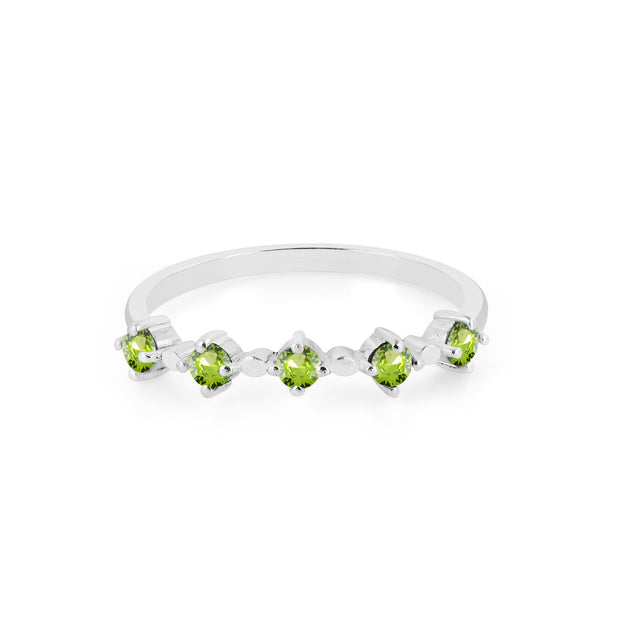 Peridot Gemstone Solid 925 Sterling Silver Ring
