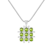 Peridot Gemstone Solid 925 Sterling Silver Pendant