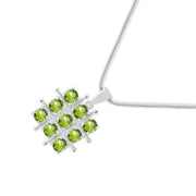 Peridot Gemstone Solid 925 Sterling Silver Pendant