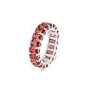 Garnet Gemstone Solid 925 Sterling Silver Ring