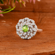 Peridot Gemstone Solid 925 Sterling Silver Ring