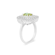 Peridot Gemstone Solid 925 Sterling Silver Ring