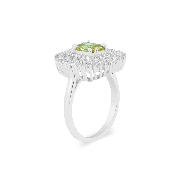 Peridot Gemstone Solid 925 Sterling Silver Ring