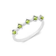 Peridot Gemstone Solid 925 Sterling Silver Ring