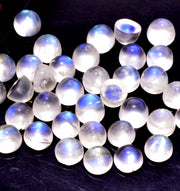 Natural Moonstone 3.5 MM Round Cabochon Loose Gemstone