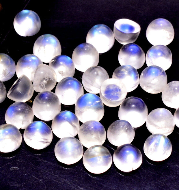 Natural Moonstone 3.5 MM Round Cabochon Loose Gemstone