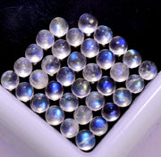 Natural Moonstone 3.5 MM Round Cabochon Loose Gemstone