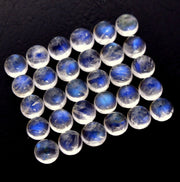 Natural Moonstone 3.5 MM Round Cabochon Loose Gemstone
