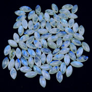 Natural Moonstone 3x6 MM Marquise Cabochon Loose Gemstone
