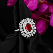 Garnet Gemstone Solid 925 Sterling Silver Ring