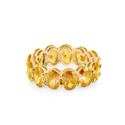 Citrine Gemstone Solid 14k Yellow Gold Ring
