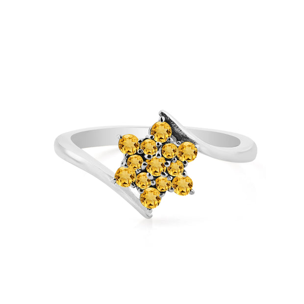 Citrine Gemstone Solid 925 Sterling Silver Ring