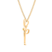 Citrine Gemstone Solid 14k Yellow Gold Lord Ganesha Pendant