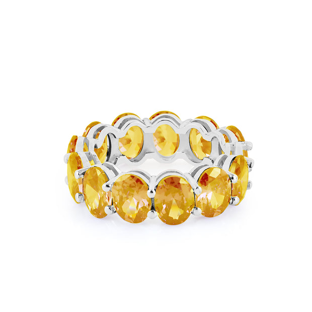 Citrine Gemstone Solid 925 Sterling Silver Ring