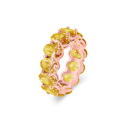 Citrine Gemstone Solid 14k Rose Gold Ring