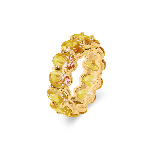 Citrine Gemstone Solid 14k Yellow Gold Ring