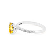 Citrine Gemstone Solid 925 Sterling Silver Ring