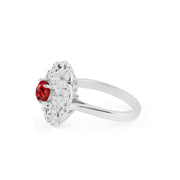 Garnet Gemstone Solid 925 Sterling Silver Ring