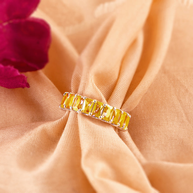 Citrine Gemstone Solid 925 Sterling Silver Ring