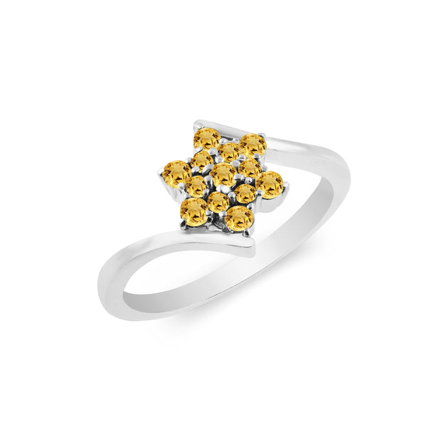 Citrine Gemstone Solid 925 Sterling Silver Ring