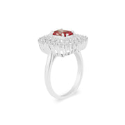Garnet Gemstone Solid 925 Sterling Silver Ring