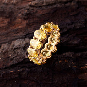 Citrine Gemstone Solid 14k Yellow Gold Ring
