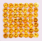 Natural Citrine 4 MM Round Cut Loose Gemstone