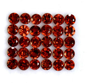Natural Garnet 4 MM Round Cut Loose Gemstone