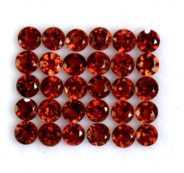 Natural Garnet 4 MM Round Cut Loose Gemstone