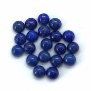 Natural Lapis Lazuli 4 MM Round Cabochon Loose Gemstone