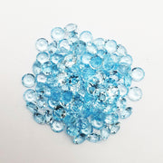 Natural Sky Blue Topaz 4 MM Round Cut Loose Gemstone