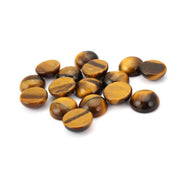 Natural Tiger's Eye 4 MM Round Cabochon Loose Gemstone