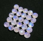 Natural Moonstone 4 MM Round Cabochon Loose Gemstone
