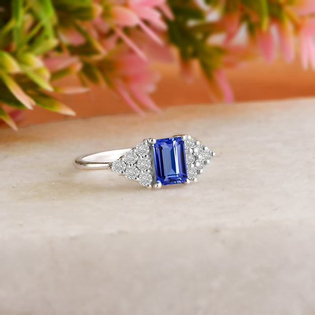 Tanzanite Gemstone Solid 925 Sterling Silver Ring
