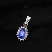 Tanzanite Gemstone Solid 925 Sterling Silver Pendant