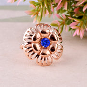 Tanzanite Gemstone Solid 14k Rose Gold Ring