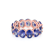 Tanzanite Gemstone Solid 14k Rose Gold Ring