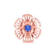 Tanzanite Gemstone Solid 14k Rose Gold Ring