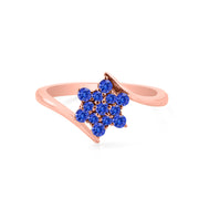 Tanzanite Gemstone Solid 14k Rose Gold Ring