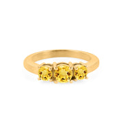 Citrine Gemstone Solid 14k Yellow Gold Ring